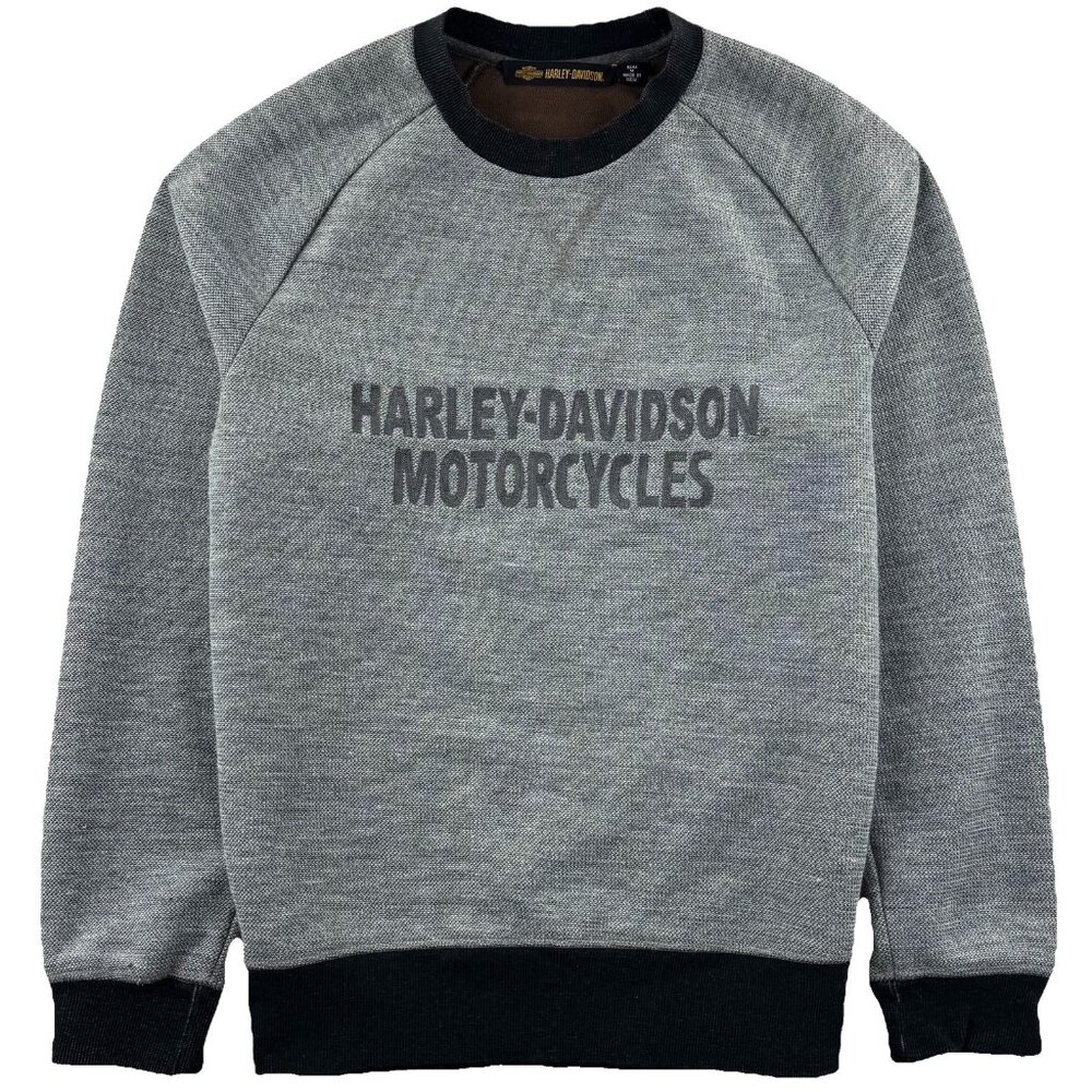 Harley Davidson Men’s Medium Slim Fit Chain Stitch Sweater 96126-20VM Biker